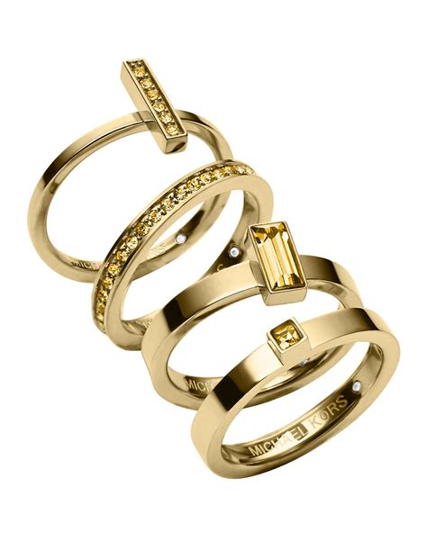 michael kors band ring|michael kors stackable rings.